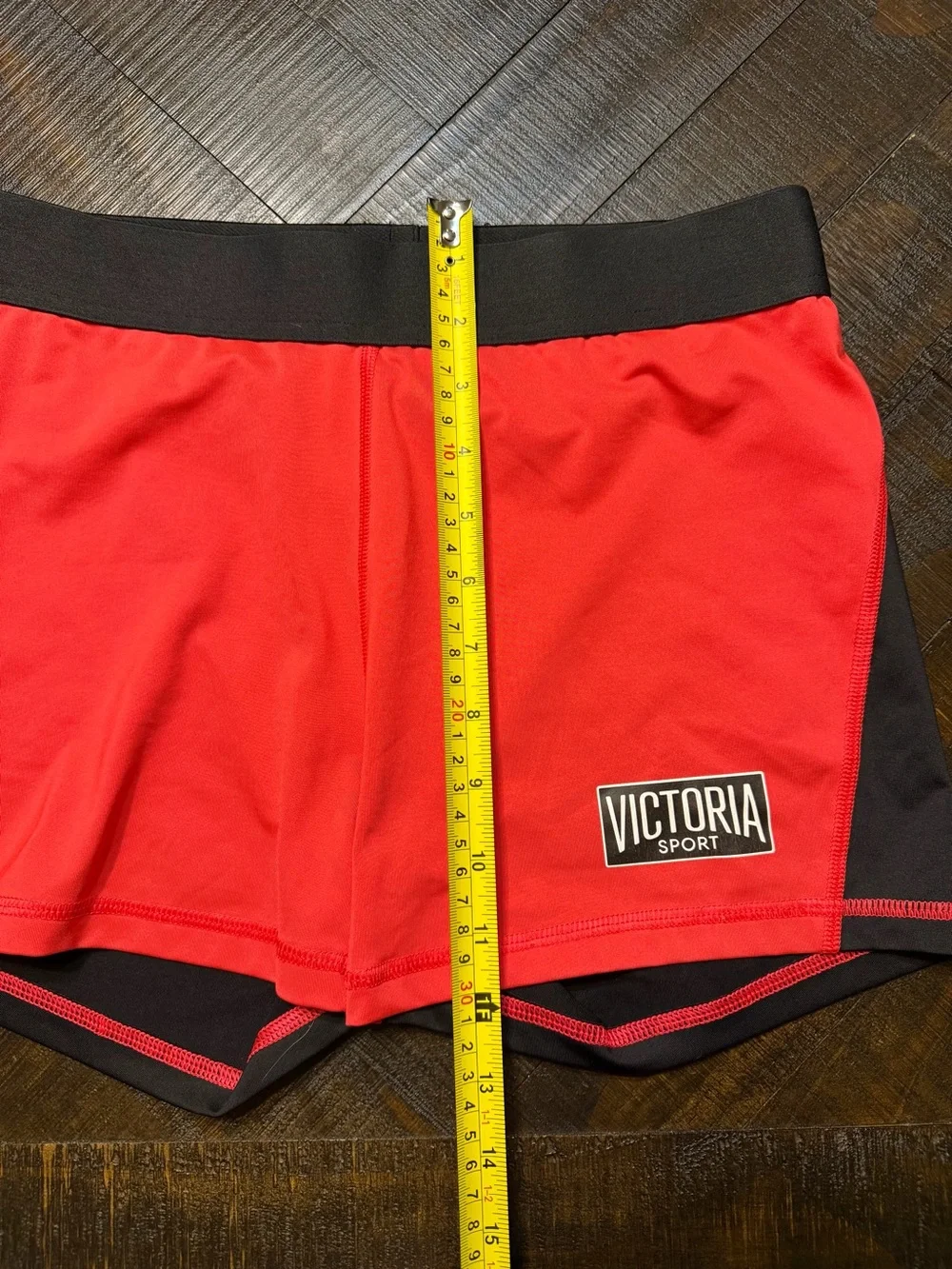 Victoria's Secret Red and Black Athletic Shorts Size M